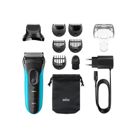 Braun | Shaver with trimmer | Series 3 Shave&Style 3010BT | Operating time (max) 45 min | Wet & Dry | NiMH | Black/Blue - 2
